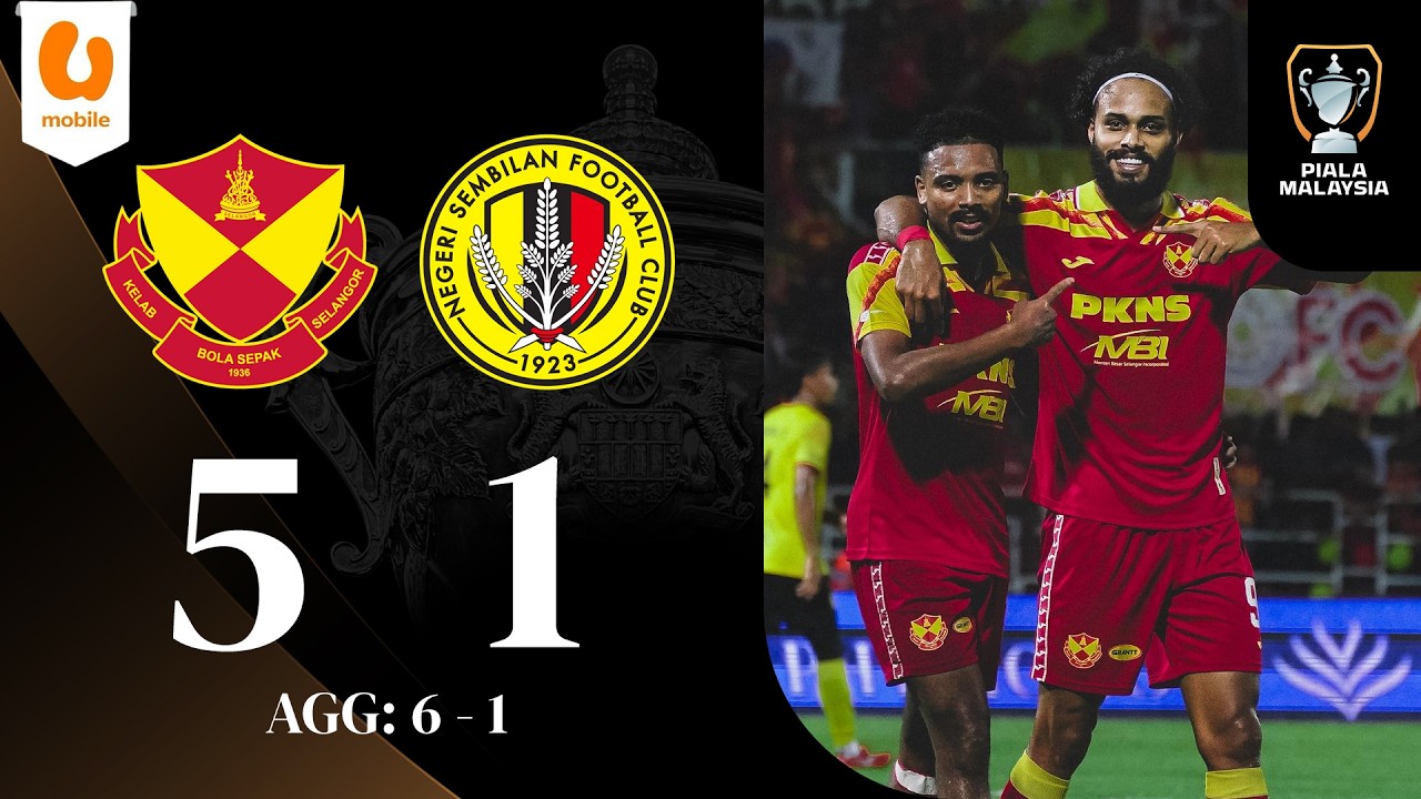Sorotan: Selangor FC 5 - 1 Negeri Sembilan FC (AGG:6-1) | Suku Akhir (2) | Piala Malaysia 2025-26