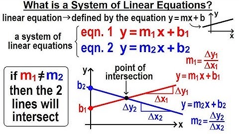 Algebra - Ch. 34: Solving Systems of Linear Equations (1 of 31) What is a System of Linear Equations