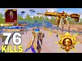 76 killsmy best livik gameplay in mode with pharaoh xsuit pubg mobile
