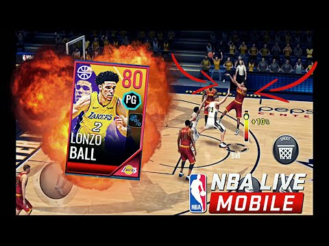 LONZO BALL GAMEPLAY! NBA LIVE MOBILE 18! ANKLE BREAKER!