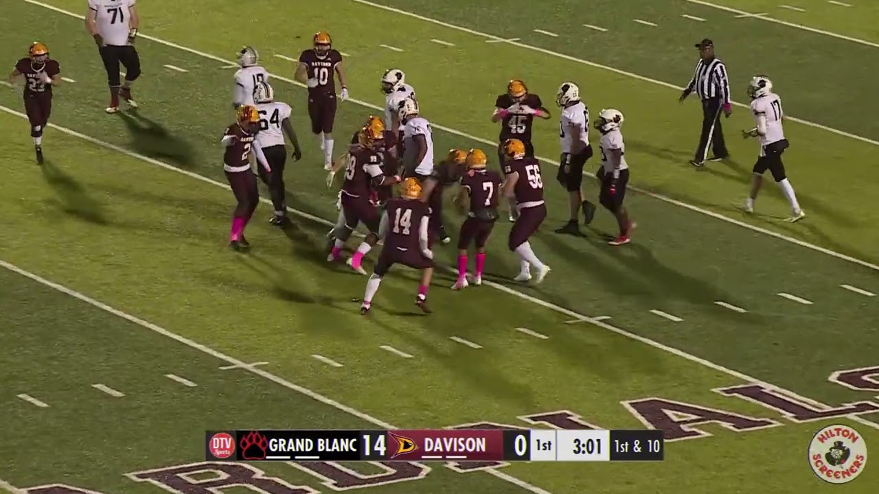 Davison vs Grand Blanc Highlights October 14,2022 YouTube