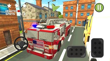 911 Real Fire Truck Simulator 3D - Fireman On Duty Gameplay Walkthrough Part 1 (IOS/Android)
