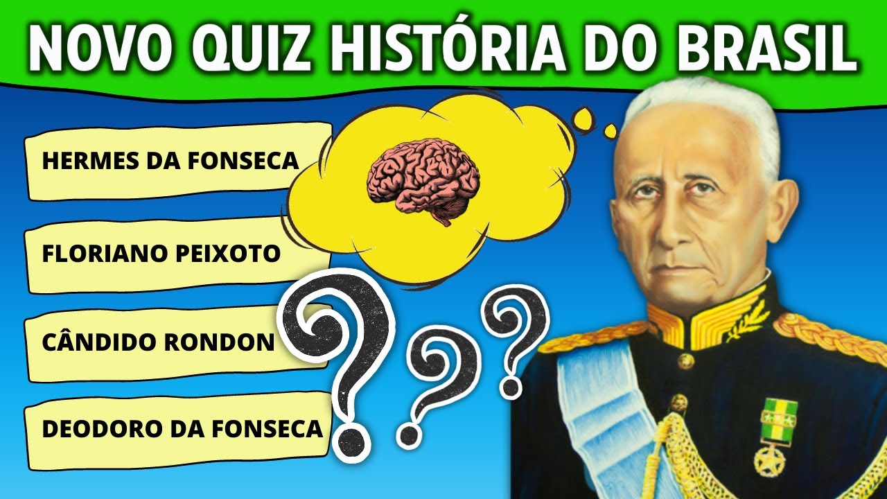 💥 QUIZ HISTÓRIA DO BRASIL #01 - Teste de 20 Perguntas Com Respostas Sobre  A História Do Brasil 