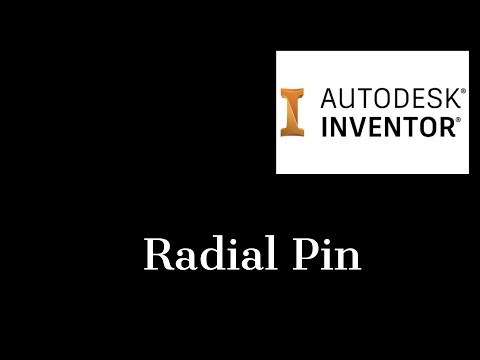 How to create Radial Pin in Inventor 2021