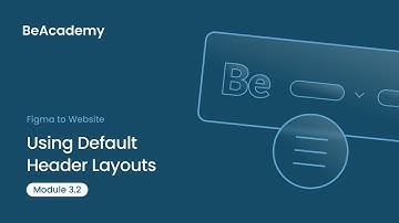 BeAcademy | Figma to Website – Module 3.2.2: Using BeTheme’s Default Header Layouts