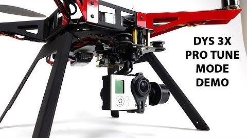 DYS 3 Axis Gimbal Pro Tuned by XProHeli - Mode Demonstration