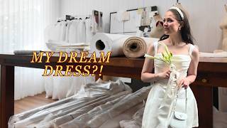 CREATING MY DREAM WEDDING DRESS 💍✨