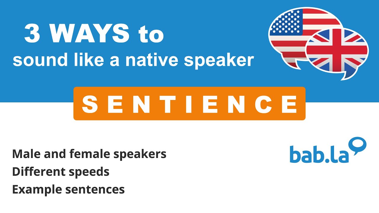 SENTIENCE Pronunciation Improve Your Language With Bab la YouTube