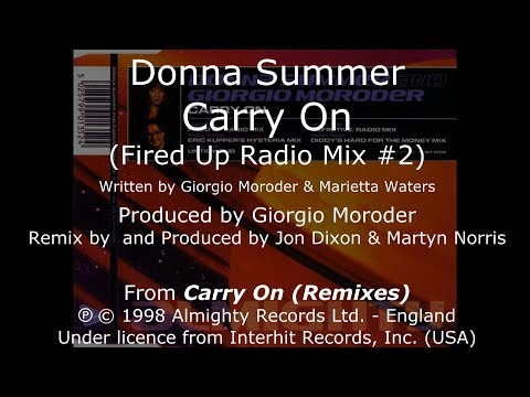 Donna Summer Carry On Fired Up Radio Mix 2 LYRICS SHM Carry On Pop Mixes 1998 