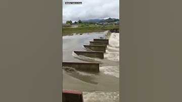 Flood control technology Manually 👏👏#flood #dam #technology