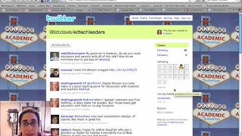 Twitter Lists Screencast