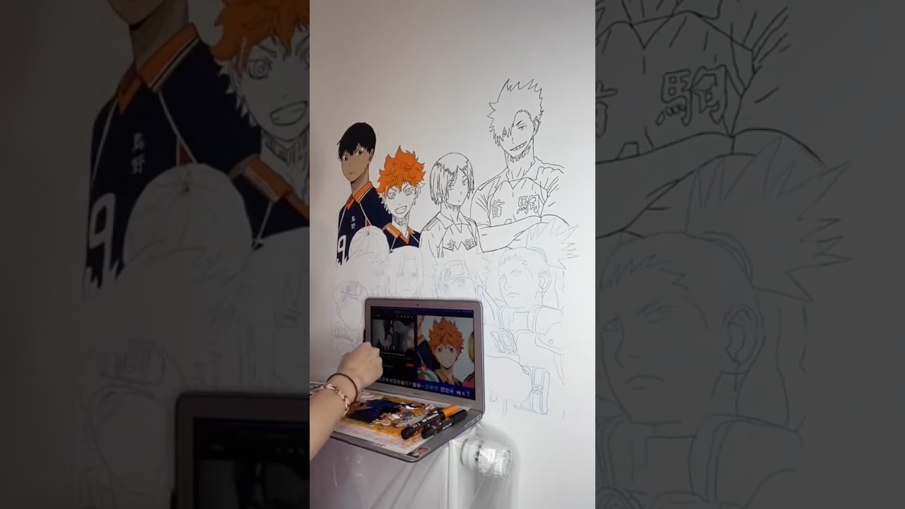 Ich male eine ANIMEWAND in meinem Zimmer!😳 | 