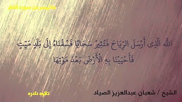 الشيخ شعبان الصياد سوره فاطر