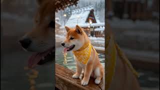 Hachi @ Japanese Onsen #shorts #travel #ai