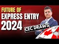 Future of expres entry and canada immigration 2024  will cec draws continue