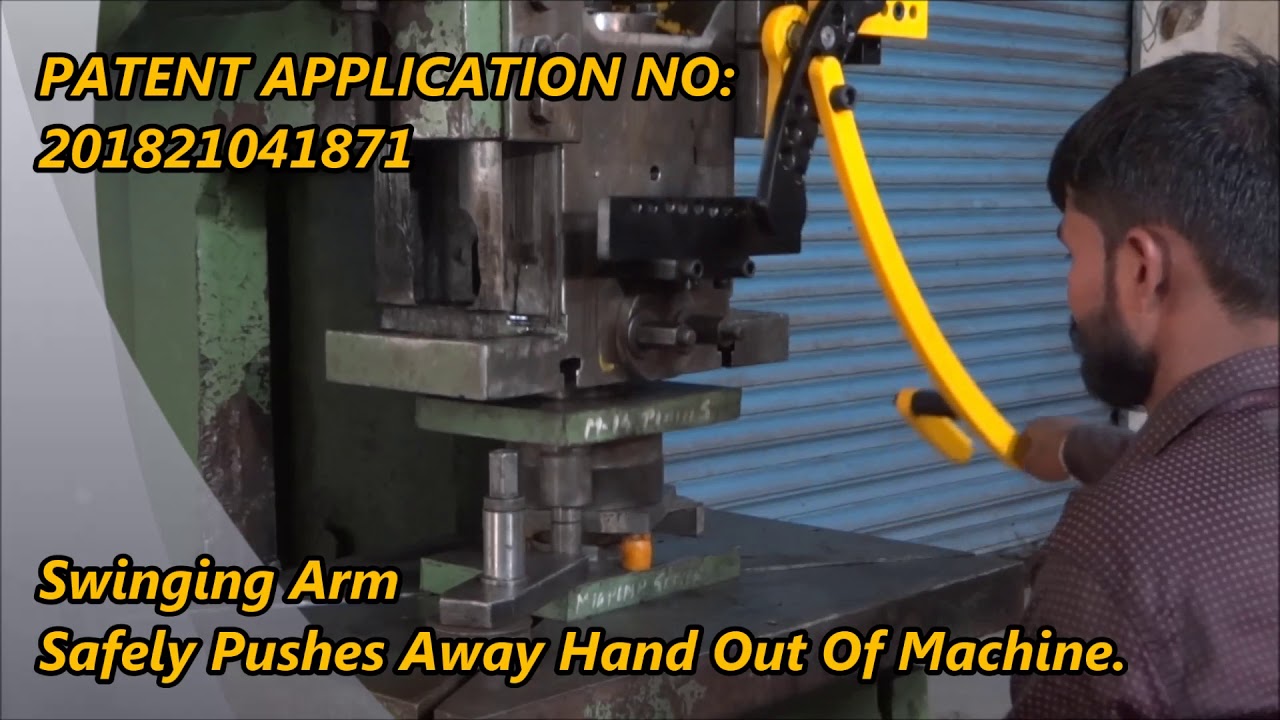 "THE HAND SAVIOUR" safety device in press machine. YouTube