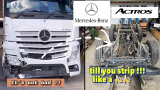 Another Mercedes Actros badly damaged !!! Part.1