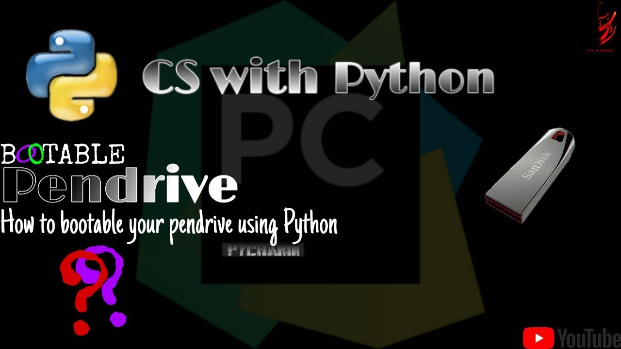 How to create a Bootable pendrive using Python Program || [.py™] || Pro ...