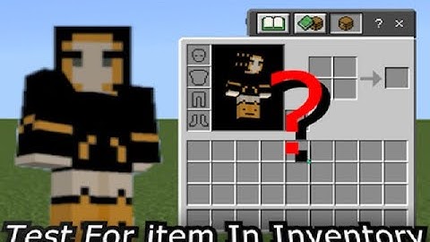 Test for Item in Player Inventory(Bedrock)