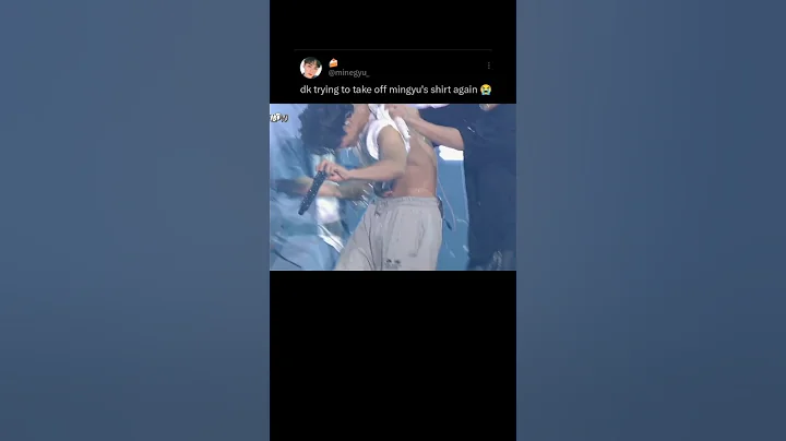 Dk Take off Mingyu Shirt once  again, my man knows what we want to see😉🤭🤭💘 #dk #mingyu #seventeen