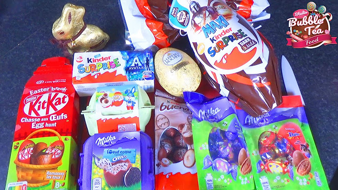 CHOCOLAT] Gourmandises de Pâques Kinder, Lindt, Milka - Miam Food unboxing  easter eggs 