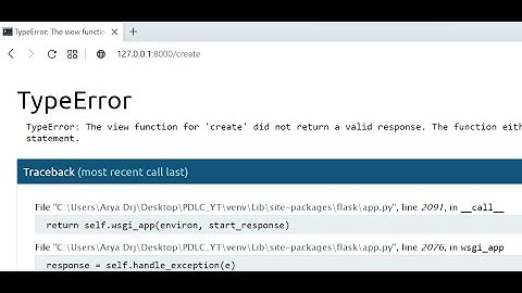 TypeError: The view function for 
