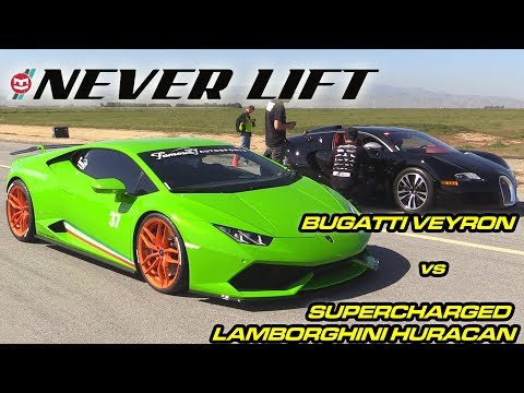 bugatti-veyron-vs-supercharged-lamborghini-huracan---1/2-mile-drag-race