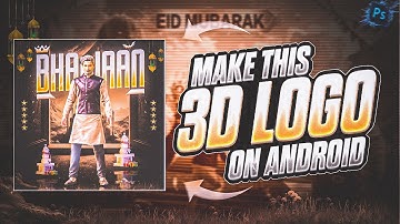 🔴 PART 24 | HOW TO MAKE PUBG/BGMI 3D LOGO ON ANDROID 📱 | 3D LOGO TUTORIAL IN  PSCC | @TECHNICAL HUB