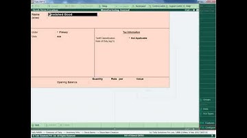 Multi BOM in Tally.ERP9 Bill of Materials in Tally.ERP9
