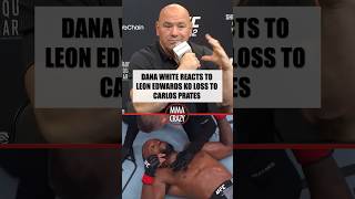 Dana White reacts to former welterweight champ Leon Edwards KO loss to Carlos Prates at UFC 322 #UFC