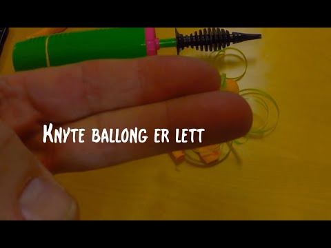 Video: Hvordan Knytte Ballonger