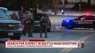 Authorities search for suspect in Seattle shooting