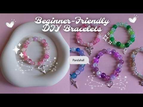 DIY Bracelet using Pandahall Glass Beads💗Make Bracelet With Me | Beginner-Friendly ✨ #AnneSinfuego