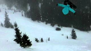 Big Half Flip into Powder CU Snowboard Team Kodak Playsport ZX3 screenshot 5