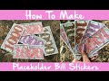 How To Make Placeholder Bill Number Stickers For Budget Binder | Cricut Explore Air | VenusianGraphx