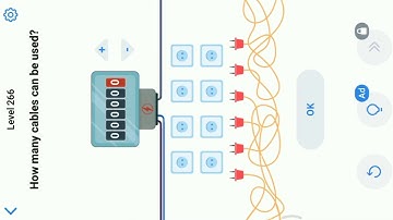 Easy Game Level 266 || How Many Cables Can Be Used.