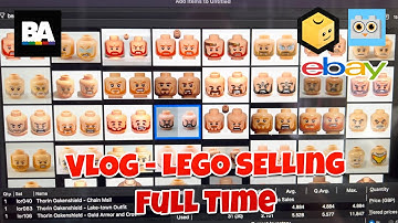 VLOG46 - Listing Lego Heads, Re-pricing your Bricklink Inventory, Orders on the Rise