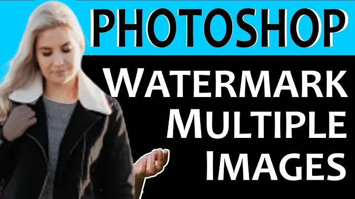 How to Watermark Multiple Images in Photoshop Tutorial