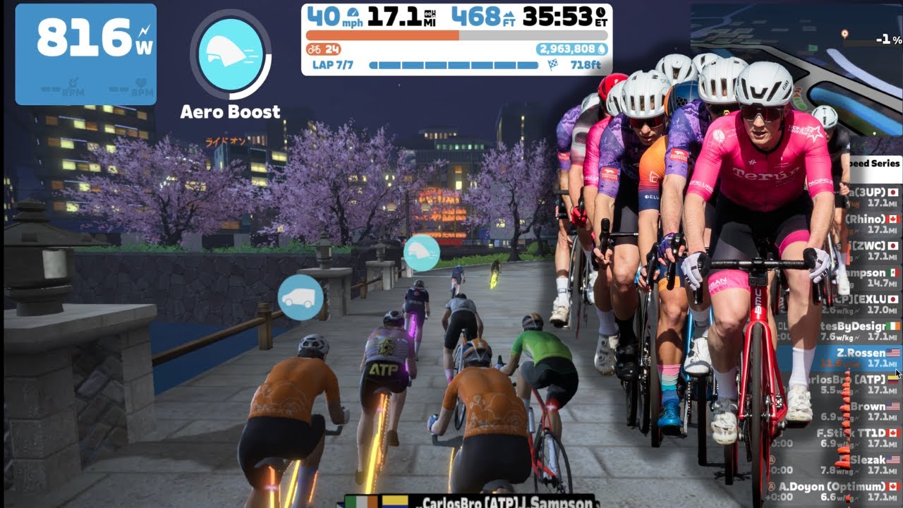 Cat 1 Crit racer tries Zwift race - YouTube