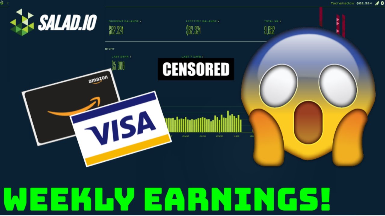 Salad.io RTX 2070 WEEKLY Earnings! YouTube