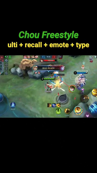 Chou Freestyle Ulti   Recall   emote   type MLBB