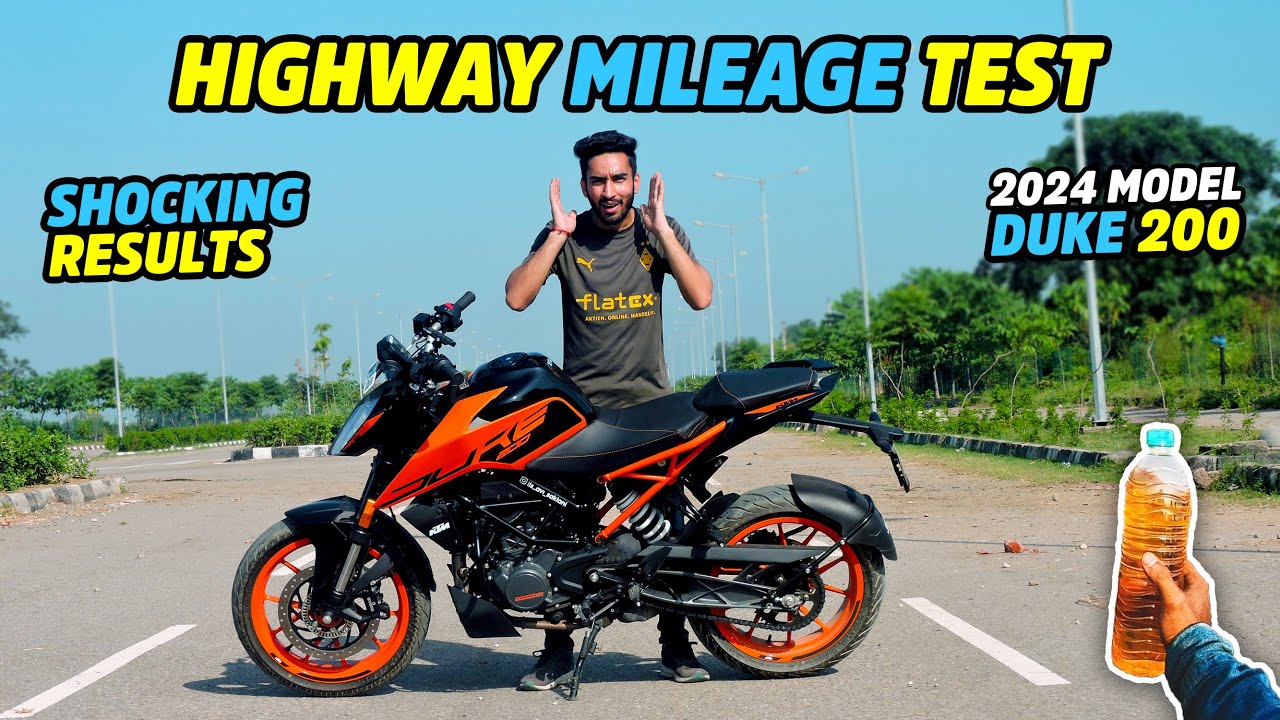KTM Duke 200 BS7 2024 Model Highway Mileage Test | Shocking Results 😳