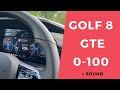 Golf 8 gte acceleration 0 100  060  sound launch control start