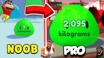 SHINCHAN NOOB vs PRO vs HACKER in GET BIG SIMULATOR ROBLOX with FRANKLIN & CHOP | DREAM SQUAD