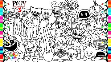 Poppy Playtime Chapter 3 Coloring Pages / How To Color Poppy Playtime Characters  / NCS Music
