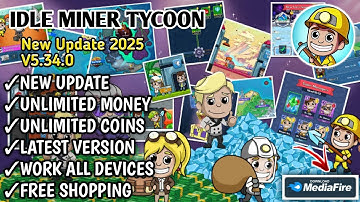 Idle Miner Tycoon Mod Apk v5.34.0 Terbaru 2025 - Unlimited Everything & Free Shopping