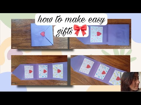 how to make cute diy gifts tutorial🎀 -#diy #art #shorts - YouTube