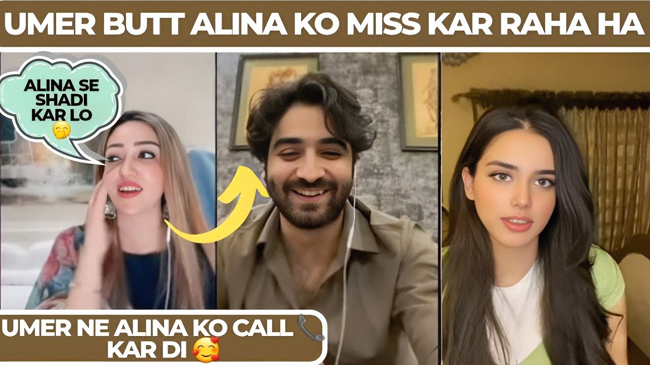 Umer Butt Ne Alina Ko Live Ma Call Kardi 🤭 || Malika Ne Bola Alina Se Shadi kar Lo || Tiktok Live 