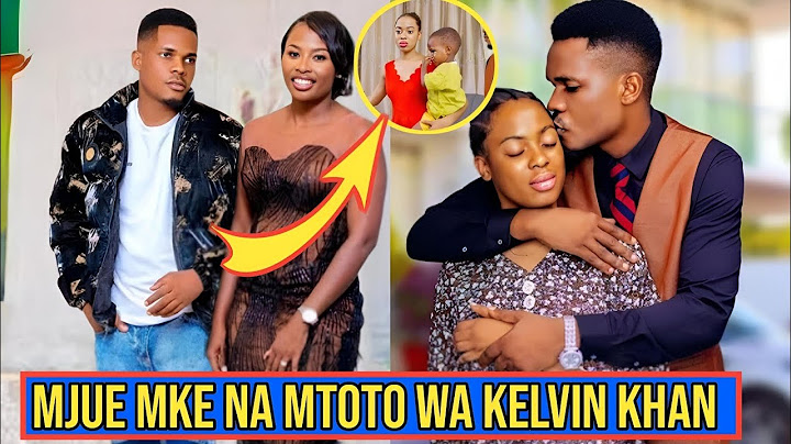 HUYU NDIYO MKE HALISI WA KELVIN WA DONTA TV,  NA MTOTO WAKE.