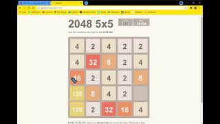 2048 5x5 Gameplay!